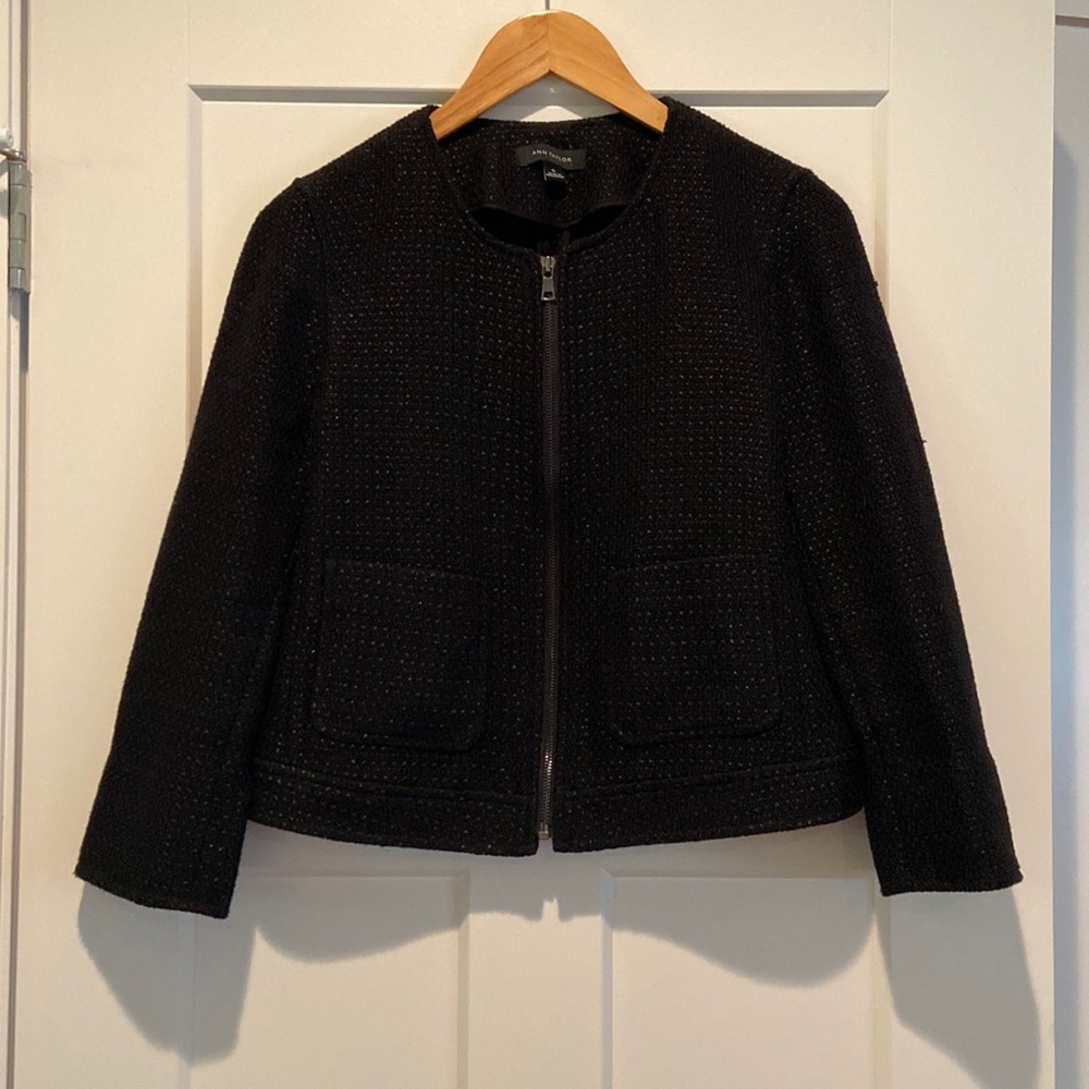Anne Taylor Lightweight Tweed Jacket